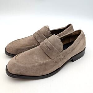 Boss Hugo Boss Limber Loafer Shoes Penny Trim Men's Beige Size US8.5 EU41.5